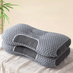 YBZ 3D Knitted Cotton Massage Pillow 1pack 2pack (Option: Gray-2pcs)