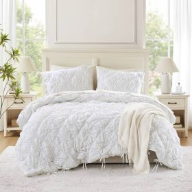 3PCS Full/Queen Comforter Set (Color: as Pic)