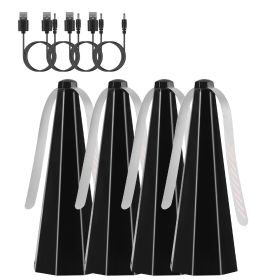 4Pack Fly Table Fans Battery USB Powered Bug Fans Food Fans Fly Table Spinners Traps With Hook For Party BBQ Picnic Camping (Option: 4pcs)